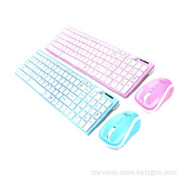 Wireless mouse and keyboard combo, super slim